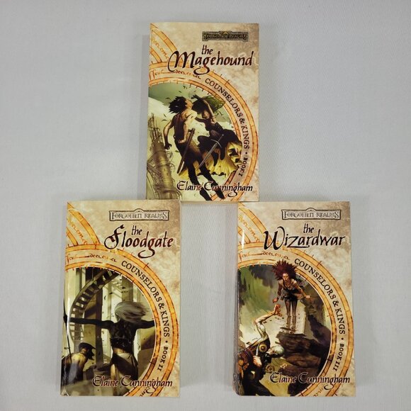 AD&D Forgotten Realms Counselors & Kings Trilogy 3 Paperback Novel Books - Picture 2 of 2